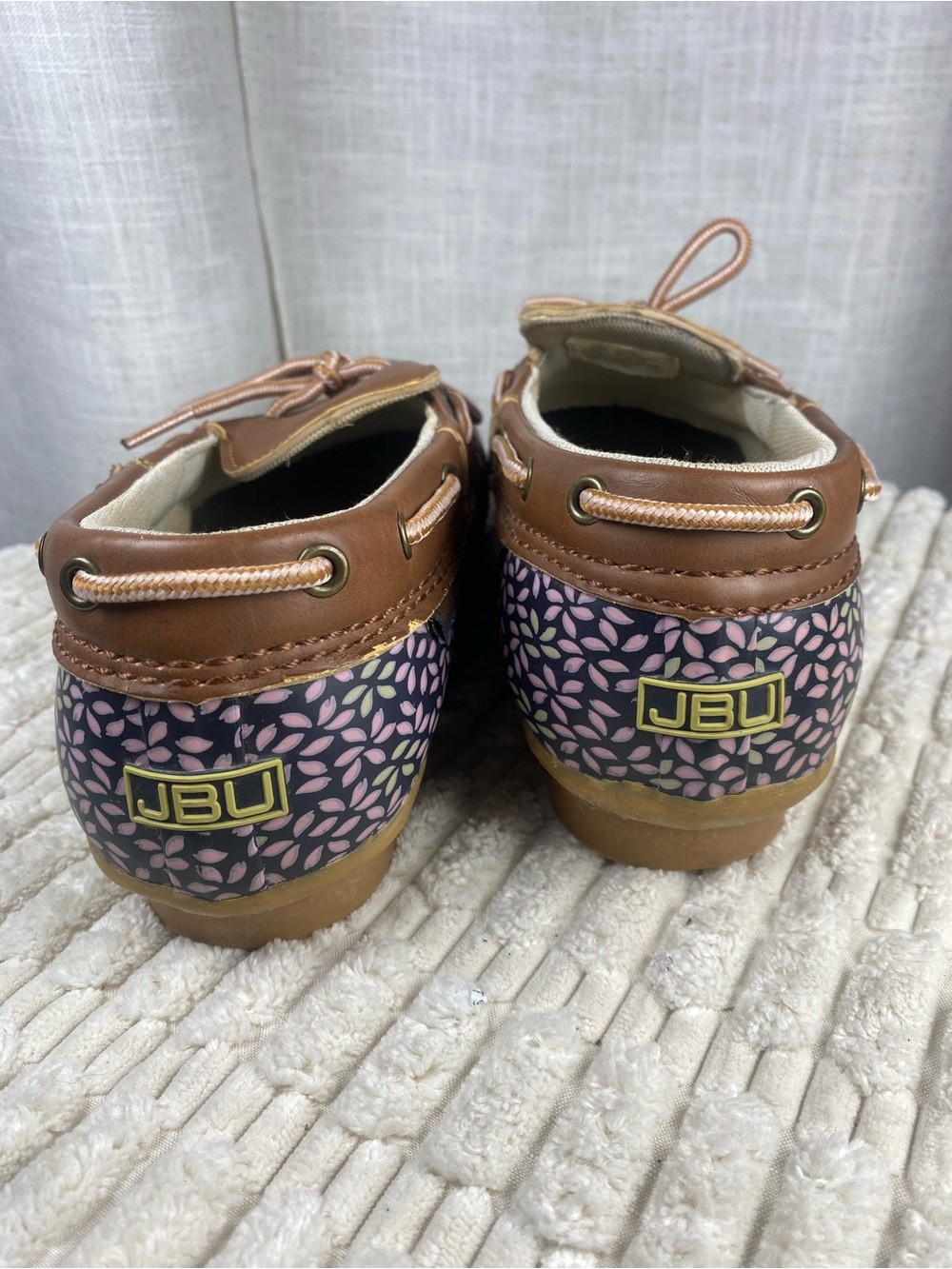 JBU Jambu Gwen Garden Ready Waterproof Duck Shoes Floral Purple Size 8.5 M - Picture 7 of 11